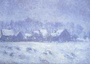 Claude Monet Snow Effect at Giverny Sweden oil painting artist